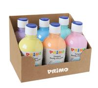 PRIMO - 2002BRPASS - Tempera brillante pastello - 300 ml - colori pastel assortiti - Primo - box 6 colori - 99798 - Conf. da 1 Pz. - 2002BRPASS