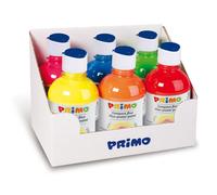 PRIMO - 255TF6ASS - Tempera brillante fluorescente - 300ml - colori fluo assortiti - Primo - box 6 colori - 78077 - Conf. da 1 Pz. - 255TF6ASS