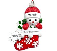 Primo addobbo natalizio personalizzato per neonati 2024 Addobbi natalizi personalizzati con nome Addobbo per albero di Natale Decorazioni natalizie