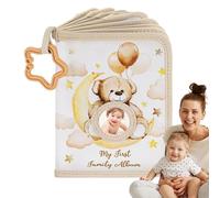 Primo Album Familiare Per Bambini, Album Familiare Libro Di Stoffa Per I Bambini, Contiene 17 Foto Tema Orsetto Per Ragazze Fratelli