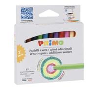 PRIMO - 0502PC12AD - Pastelli a cera - Ø 9 mm x 85 mm - Primo - conf. 12 pezzi - 93846 - Conf. da 1 Pz. - 0502PC12AD
