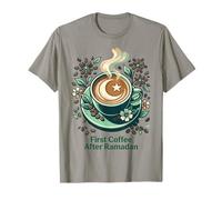 Primo caffè Dopo Il Ramadan Felice Eid Mubarak Musulmano Islamico Maglietta
