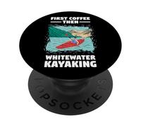 Primo caffè poi Whitewater Kayak PopSockets PopGrip Adesivo