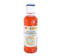 Morocolor PRIMO, Colla colorata ad acqua in bottiglia 240ml, Colla rossa senza solventi e senza glutine, Lucida e colorata, Facilmente lavabile, Colla per slime