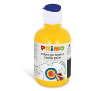 PRIMO - Colori per Tessuti Permanenti in Bottiglia da 300 ml, Colori Acrilici Vivaci e Coprenti per Bambini +4 Anni e Adulti, Pittura per Tessuti Ideale per Magliette, Borse, Jeans, Scarpe e Altro
