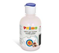 PRIMO - Colori per Tessuti Permanenti in Bottiglia da 300 ml, Colori Acrilici Vivaci e Coprenti per Bambini +4 Anni e Adulti, Pittura per Tessuti Ideale per Magliette, Borse, Jeans, Scarpe e Altro