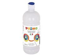 PRIMO - Colori Acrilici per Dipingere Coprenti e Miscelabili, Colori per Bambini 4+ Anni Pittura, Didattica, Lavoretti Creativi - Colore Acrilico Cartoleria e Cose per la Scuola, 1L con Tappo Dosatore