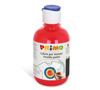 PRIMO - Colori per Tessuti Permanenti in Bottiglia da 300 ml, Colori Acrilici Vivaci e Coprenti per Bambini +4 Anni e Adulti, Pittura per Tessuti Ideale per Magliette, Borse, Jeans, Scarpe e Altro