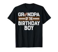 Primo compleanno del nonno di Birthday Boy Football Lover Maglietta