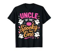 Primo Compleanno Ragazza Halloween Spooky One 1st Matching Uncle Maglietta