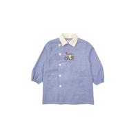 Primo della Classe Grembiule Asilo per bambino, Divisa Scolastica a Quadretti azzurro e bianco, adatto alla Scuola Materna bimbo (24 524 quadri cielo, 50-3 anni)