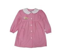 Primo della classe Grembiule Lungo per Bambina, Quadretti Rosa, con Bottoni e Tasche, per Scuola Materna (Quadri rosa 25 303, 45-2 anni)