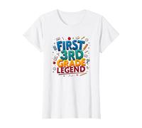Primo Eroe della Scuola elementare della Leggenda di TER Maglietta, Donna, Bianco, XL