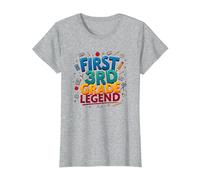 Primo Eroe della Scuola elementare della Leggenda di TER Maglietta, Donna, Grigio Melange, L