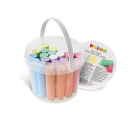 PRIMO - Gessi Colorati Street Art e Superfici Porose, 22 Pezzi x 7 Colori per Bambini Artisti +3 Anni, Pastelli Colorati Sfumabili non Polverosi per Cartoleria, Lavoretti Creativi per Bambini e Hobby