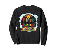 Primo Giorno della Fantastica Celebrazione della Pietra miliare prescolare Felpa, Unisex per Adulti, Nero, XL