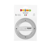Morocolor PRIMO, Goniometro 360° 12 cm, Color grigio fumé, Antiriflesso, Stabile e resistente, Lettura facilitata, Alta precisione, Ideale per il disegno tecnico