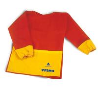 PRIMO - Grembiule Asilo Bambino Bambina Antimacchia in Tessuto Plastico, Grembiule Scuola Elementare e Materna per Dipingere con Tasche, Mantella Didattica e Cose per la Scuola, Taglia Unica 3/5 Anni