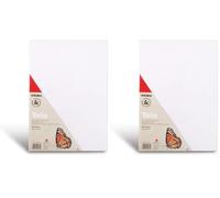 PRIMO Hobby & Professional - Tela per Dipingere 25x35x16,5cm in 100% Cotone, Cartone Telato con Angoli per Fissaggio Cornice - Tele per Dipingere, Hobby Creativi e Lavoretti, Acid Free non Ingiallisce