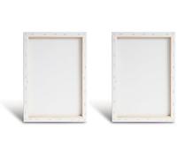 PRIMO Hobby & Professional - Tela per Dipingere 30x40x16,5cm in 100% Cotone, Cartone Telato con Angoli per Fissaggio Cornice - Tele per Dipingere, Hobby Creativi e Lavoretti, Acid Free non Ingiallisce