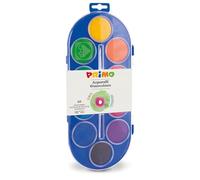 Pastiglie Acquerelli - D 44mm - colori assortiti - Primo - astuccio 10 pastiglie