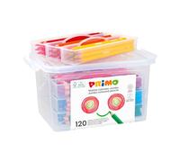 Matite Jumbo - lunghezza 17,5cm e D mina 5,5mm - 12 colori - Primo - valigetta 120 matite