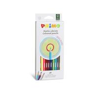 PRIMO - Matite Colorate Bambini +3 Anni e Artisti con Mina Ø2.9 mm, 36 Colori a Matita Sfumabili dal Colore Pieno, Colori per Bambini Colorare, Lavoretti Creativi e Hobby, Set Matite per Cartoleria