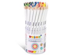 PRIMO - Matite Colorate Bambini +3 Anni e Artisti Mina Ø3.8 mm 60Pz x 12 Colori a Matita Professionali Sfumabili dal Colore Pieno, Colori per Bambini Colorare Lavoretti Creativi Set Matite Cartoleria
