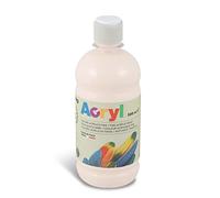 PRIMO Morocolor Acryl, 1 Bottiglia da 500 ml di Colore Acrilico Fine, Rosa, Effetto Coprente e Luminoso, Dotato di Tappo Dosatore