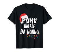 Primo Natale Da Nonno Gravidanza Uomo Futuro e Neo Nonno Maglietta