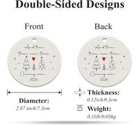 Primo ornamento natalizio per il bambino, annuncio di gravidanza per il 2026, annuncio di gravidanza per marito, nonni, famiglia, zia, regali per genitori in attesa, regali unici per futuri genitori 2