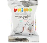 PRIMO - Pasta Modellabile Dermatologicamente Testata 250g Inodore Vegan, Panetto Simil Argilla da Modellare senza Microplastiche, Giochi Bambini 3 Anni Lavoretti Creativi, Asciuga all'Aria, no Cottura