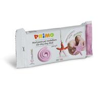 PRIMO - Pasta da Modellare Simil Argilla Dermatologicamente Testata 500g, Pasta Modellabile con Mani Inumidite - Giochi Bambini +3Anni, Lavoretti Creativi Asciuga all'Aria no Cottura, Inodore e Vegana