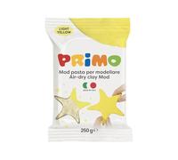 Primo - Pasta Modellabile Dermatologicamente Testata 250g Inodore Vegan, Panetto Simil Argilla da Modellare Morbida e Naturale - Giochi Bambini 3 Anni Lavoretti Creativi, Asciuga all'Aria, No Cottura