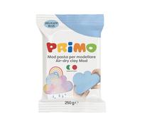 Primo - Pasta Modellabile Dermatologicamente Testata 250g Inodore Vegan, Panetto Simil Argilla da Modellare Morbida e Naturale - Giochi Bambini 3 Anni Lavoretti Creativi, Asciuga all'Aria, No Cottura