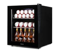 PRIMO PR178BC - Frigorifero per bevande, minibar, mini frigo, porta vetrata, posa libera, 46 l, D, nero