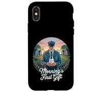 Primo regalo del mattino, design vintage Custodia per iPhone X/XS