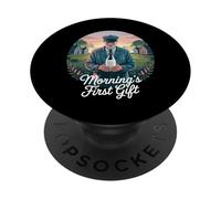 Primo regalo del mattino, design vintage PopSockets PopGrip Adesivo