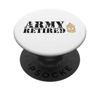 Primo sergente dell'esercito (1SG) in pensione PopSockets PopGrip Adesivo