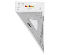 PRIMO - Set 2 Squadre 45°/30 cm e 60°/30 cm Antiriflesso per Disegno Tecnico, Squadra Cancelleria Cartoleria Resistente con Bordo Righello, Cose per la Scuola Materiale Scolastico, Bustina Antigraffio