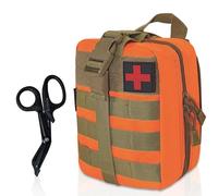 Primo Soccorso Tattico Marsupi,Krisvie 1000D Nylo Molto Resistente con le Forbice Tattica Militare Borsello per Trekking Stoccaggio per Le attività all' Aria Aperta Come Auto Casa Barca Moto