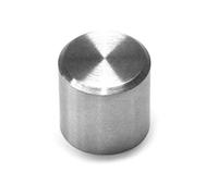 Primo Steel V2A - Tappo per asta rotonda, 12 mm x 1 pezzo, tappo piatto per corrimano in legno, ringhiera, ringhiera per scale, balcone in acciaio inox V2A