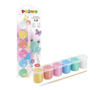 PRIMO TEMPERA IN VASETTO PEARLY 25 ML, 6 COLORI E 1 PENNELLO