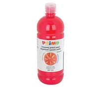 PRIMO - Tempere Lavabili per Bambini +3 Anni e Adulti da 1L, Colori per Bambini a Tempera per Dipingere di Alta Qualità, Colori per Stoffa, Vetro, Carta, Pittura Lavoretti Creativi per Bambini e Hobby