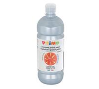Primo primi passi 1000 ml, Argento, Tempera colorata in bottiglia, Colori lavabili brillanti, 204BR1000910