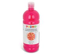 PRIMO - Tempere Lavabili per Bambini +3 Anni e Principianti in Bottiglia da 1L, Colori a Tempera Primi Passi per Dipingere su Carta, Stoffa, Vetro e Altro, Lavoretti Creativi per Bambini e Hobby