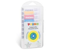 PRIMO - Tempere per Bambini +3 Anni, 8 Tubi da 12 ml, Colori per Bambini Diluibili con Acqua, Colori a Tempera Fine Densi e Coprenti per Tessuti, Carta, Vetro, Lavoretti Creativi per Bambini e Hobby
