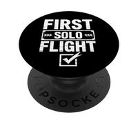 Primo Volo Solista Aviazione First Solo Flight Pilota PopSockets PopGrip Adesivo
