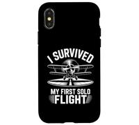 Primo Volo Solista Aviazione My First Solo Flight Pilota Custodia per iPhone X/XS