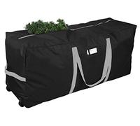 Primode Borsa portaoggetti per albero di Natale, grande, resistente, 55,9 cm di altezza x 40,6 cm di larghezza x 127 cm di lunghezza, con 2 ruote e manici, adatta per alberi di Natale smontati fino a